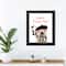 Wanna French Kiss Black Framed Print Under Plexiglass